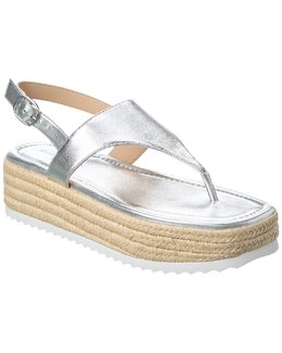 Stuart Weitzman: Серебристые мокасины 