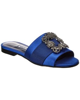 Manolo Blahnik: Синие сандалии 