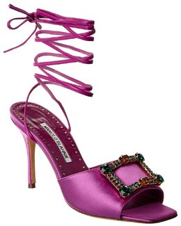 Manolo Blahnik: Фиолетовые сандалии 