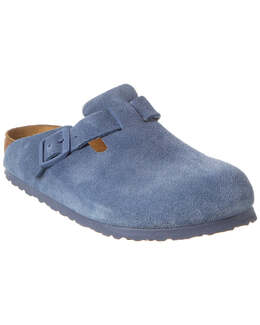 Birkenstock: Синие сабо  Boston