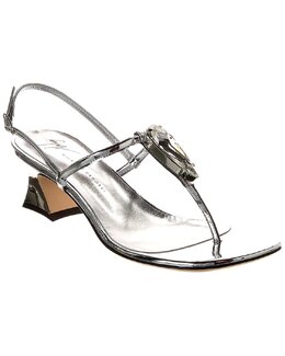 Giuseppe Zanotti: Серебристые сандалии 