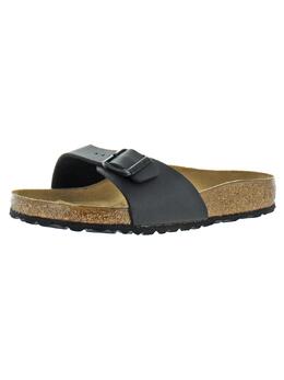 Birkenstock: Чёрные сандалии  Birko Flor
