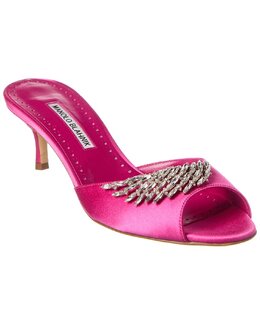 Manolo Blahnik: Розовые сабо 
