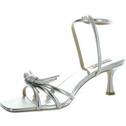 Badgley Mischka: Серебристые сандалии 