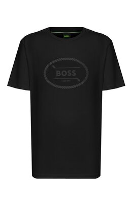BOSS Green: Хлопковая футболка 