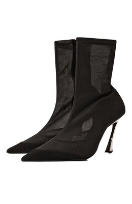 Mugler: Чёрные ботинки 