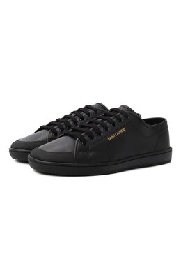 Saint Laurent: Чёрные кеды  Court Classic SL/39