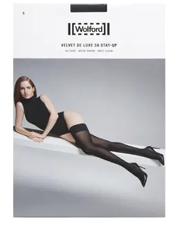 WOLFORD: Чёрные чулки 