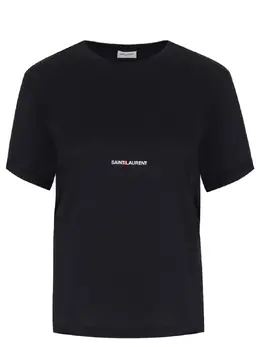 SAINT LAURENT: Хлопковая футболка 