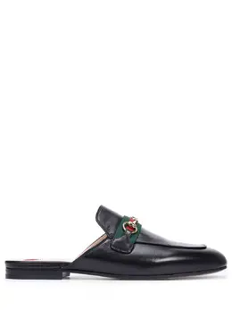 GUCCI: Чёрные сабо  Princetown