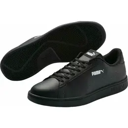 PUMA: Чёрные кеды  Smash V2