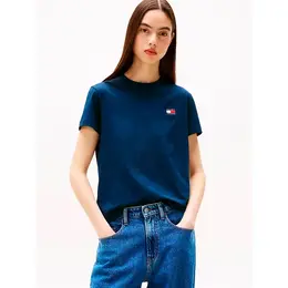 Tommy Jeans: Синяя футболка 