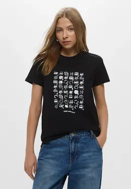 Karl Lagerfeld: Чёрная футболка 
