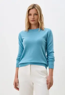 United Colors of Benetton: Голубой свитер 