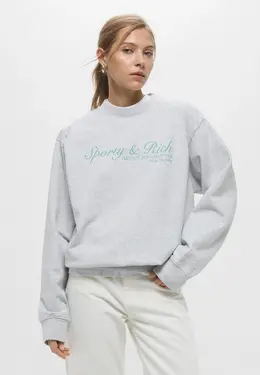 Sporty & Rich: Серый свитшот 