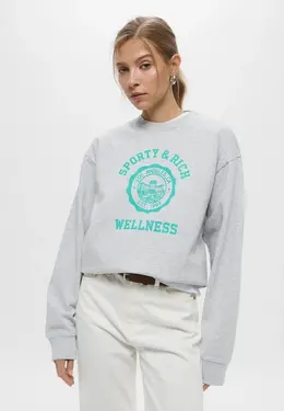 Sporty & Rich: Серый свитшот 