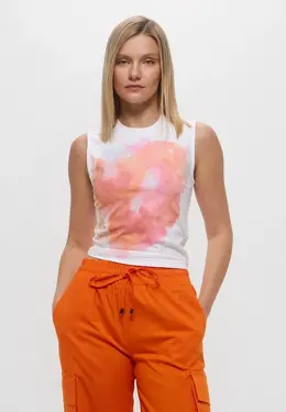 PUMA: Белая майка 