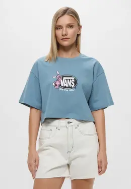 Vans: Голубая футболка 