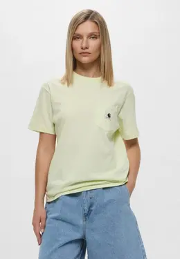 Carhartt WIP: Зелёная футболка 