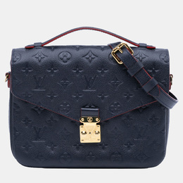 Louis Vuitton: Голубая сумка  Pochette