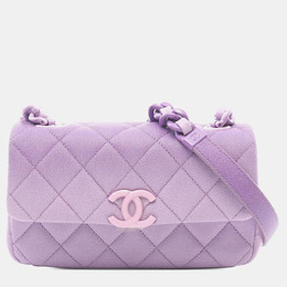 Chanel: Фиолетовая сумка 