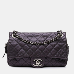 Chanel: Фиолетовая сумка 