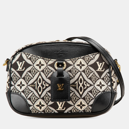 Louis Vuitton: Чёрная сумка  Deauville