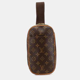 Louis Vuitton: Коричневая сумка  Pochette