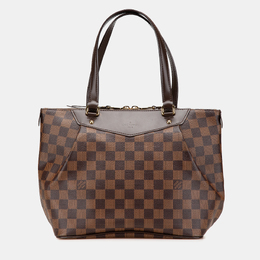Louis Vuitton: Коричневая сумка-шоппер 
