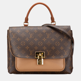 Louis Vuitton: Коричневая сумка на руку 