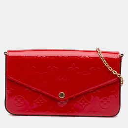 Louis Vuitton: Красная сумка  Pochette