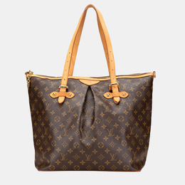 Louis Vuitton: Коричневая сумка 