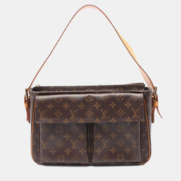 Louis Vuitton: Коричневая сумка 