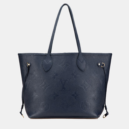 Louis Vuitton: Синяя сумка  Neverfull MM