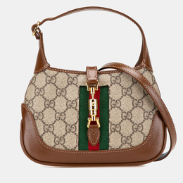 Gucci: Коричневая сумка через плечо  GG Supreme