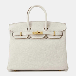 Hermes: Белая сумка  Birkin 25