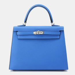 Hermes: Голубая сумка  Kelly 25