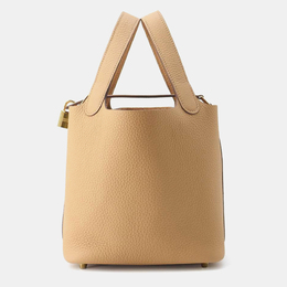 Hermes: Коричневая сумка-шоппер 