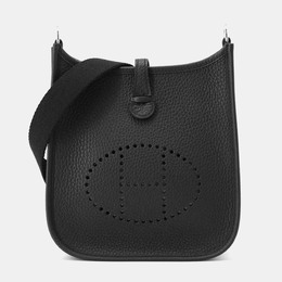Hermes: Чёрная сумка через плечо 