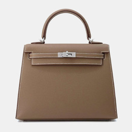 Hermes: Коричневая сумка-шоппер  Kelly