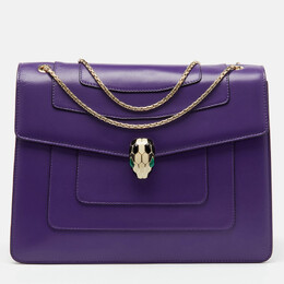 Bvlgari: Фиолетовая сумка 