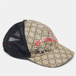Gucci: Бежевая кепка  Kingsnake