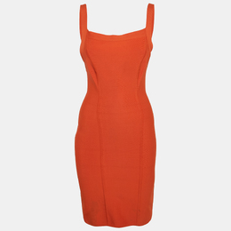 Herve Leger: Оранжевое платье 