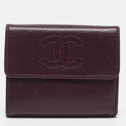 Chanel: Бордовый кошелёк 