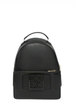 Armani Exchange: Чёрный рюкзак 