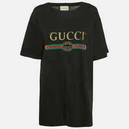 Gucci: Чёрная футболка 