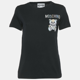 Moschino Couture: Чёрная футболка 