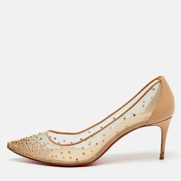 Christian Louboutin: Бежевые туфли 