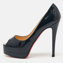 Christian Louboutin: Синие босоножки 