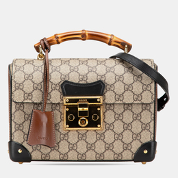 Gucci: Бежевая сумка  GG Supreme